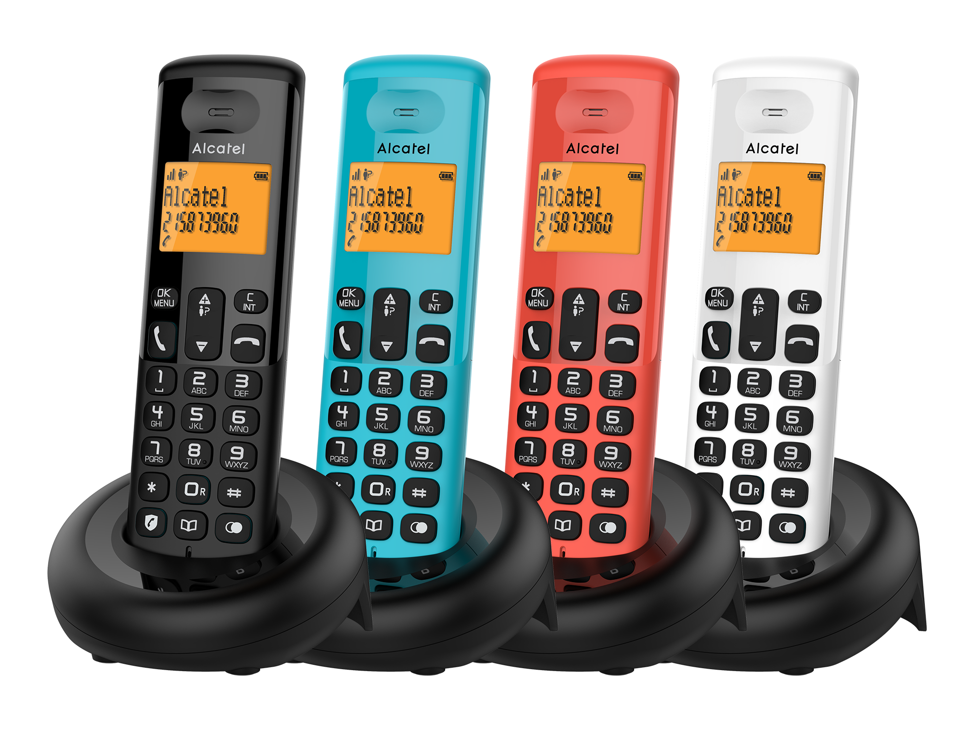 Telefono Inalambrico Alcatel Atl E160 Rojo