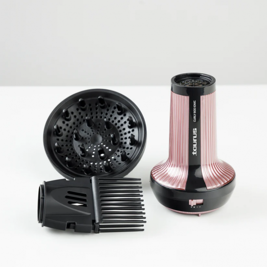 SECADOR TAURUS CURLY 800W IONIC DIFUSOR PRO