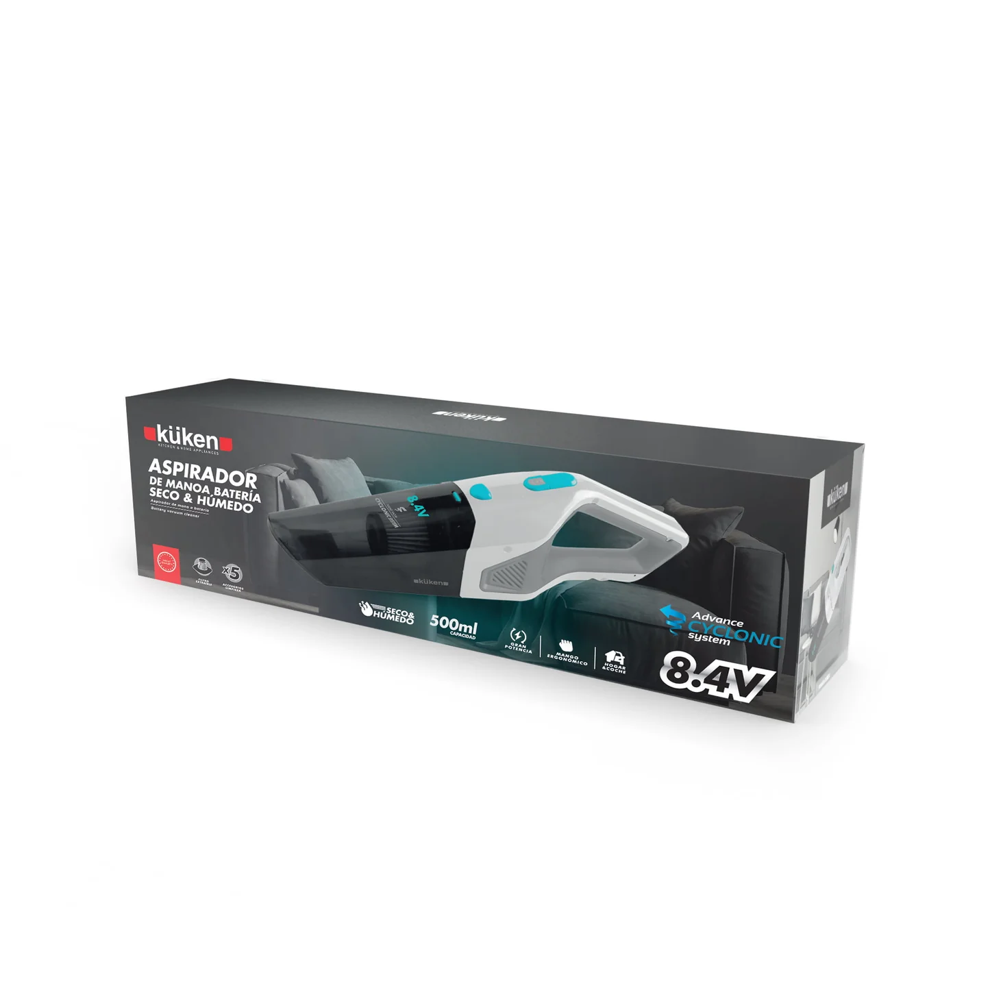 Aspirador De Mano  Coche Kuken 12V
