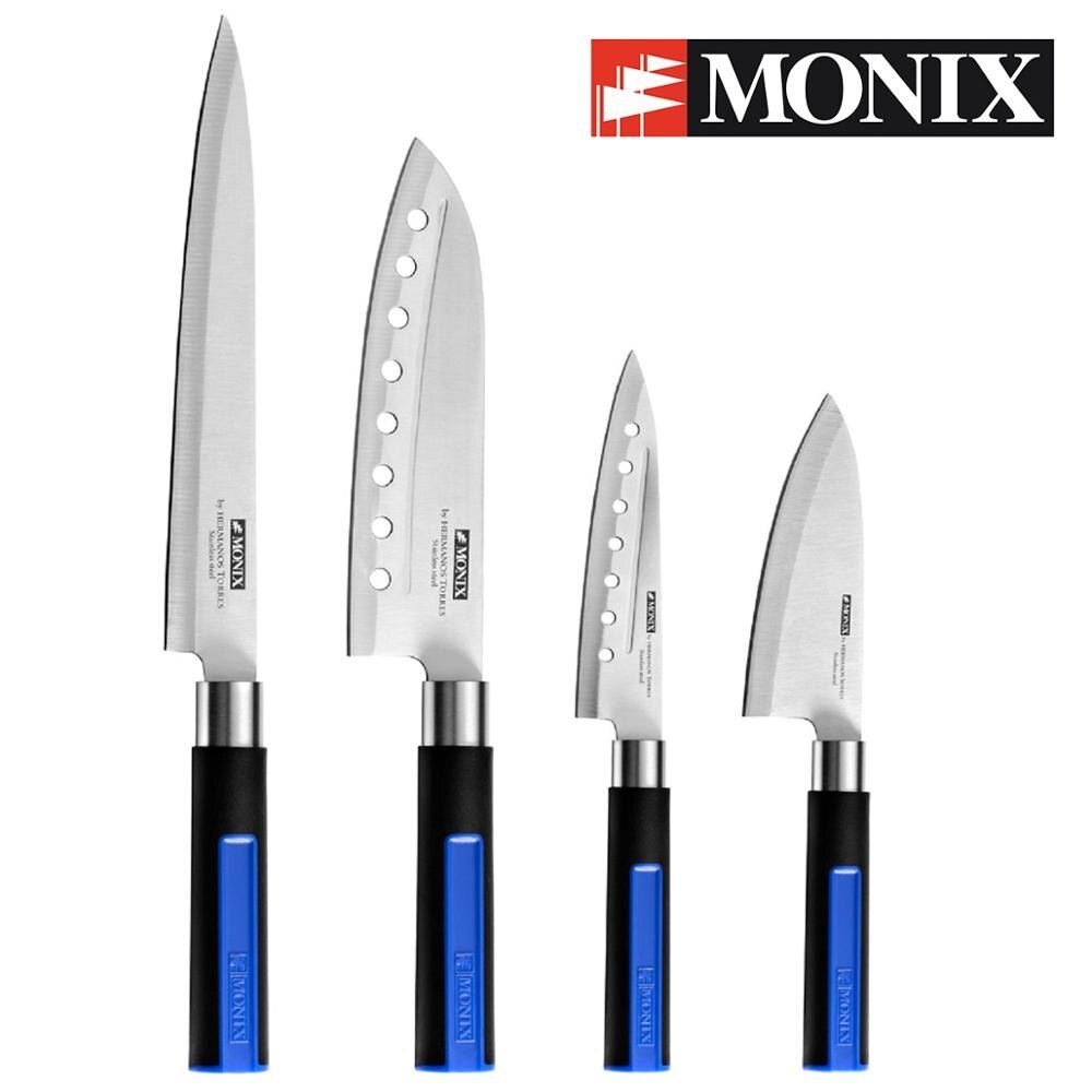 Set 4 Cuchillos Monix Japones Inox