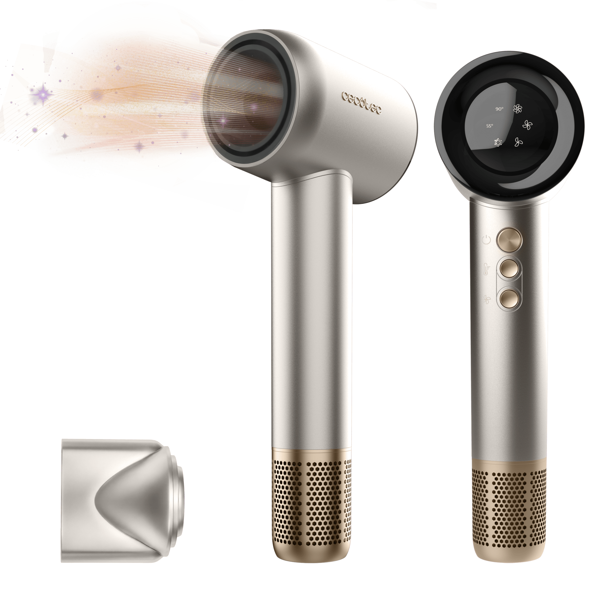 Secador Cecotec Ionicare Roc Nano Iont Champagne