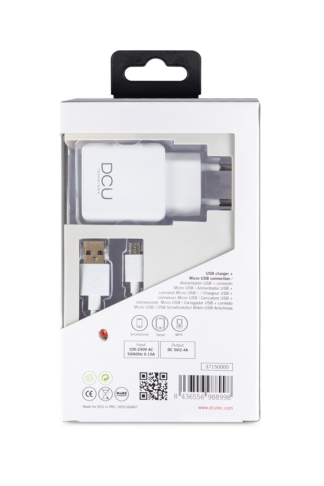 Cargador Dcu 1Xusb A Cable Micro