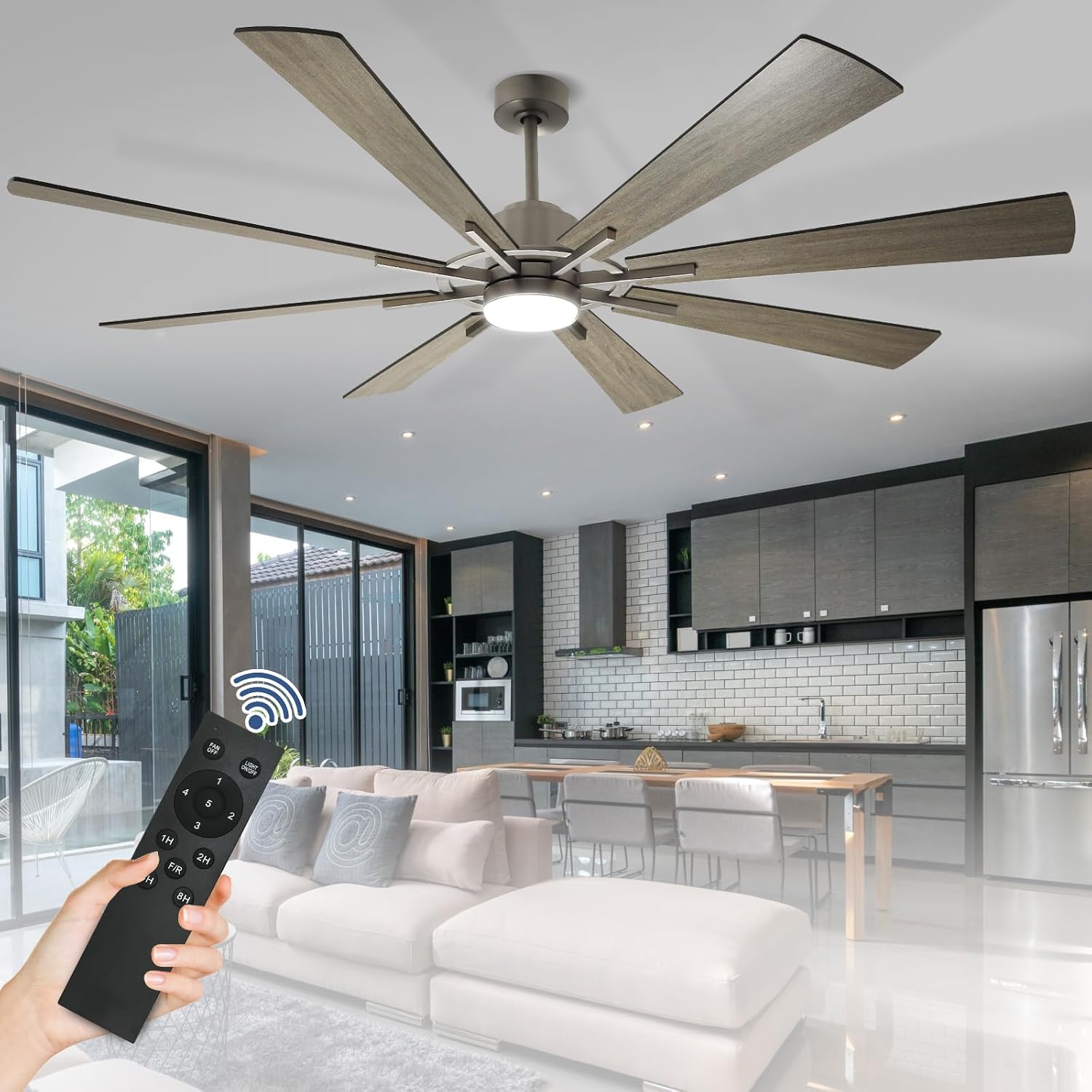 Ventilador Techo Ret Artica Avtechr72Bm Bco Md 72